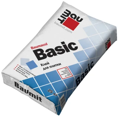 Бауміт Клей для плитки Бейсік (BASIC) 25кг.(пал 54шт)