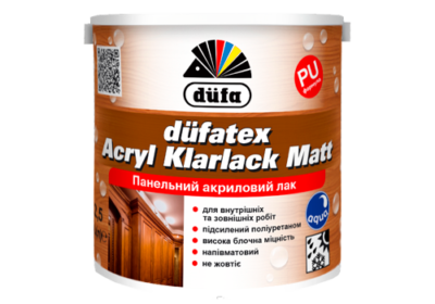 Дюфа Лак панельний напівмат Acryl Klarlack 2,5л.