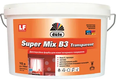 Дюфа фарба В3 Мікс Transparent Super базова/4,5л