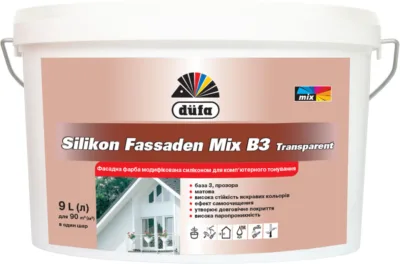 Дюфа фарба В3 Мікс Sіlіkon Fassaden Transparent 2,5л