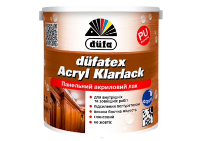 Дюфа Лак панельний глянцевий Acryl Klarlack  0,75л.
