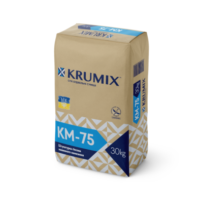 Крумікс КМ 75 30 кг. штукатурка гіпсова (маш. нанесення)