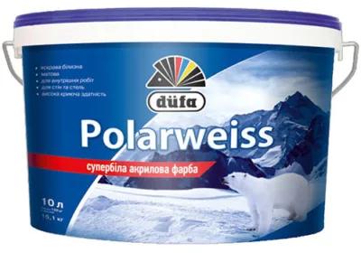 Дюфа фарба СуперБіла PolarweіssD605/3,5кг.