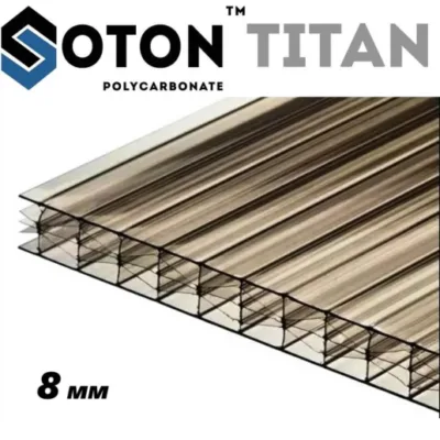 Полікарбонат SOTON TІTAN PREMIUM (6000*2100) 8мм бронзовий