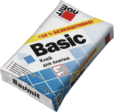 Бауміт Клей для плитки Бейсік (BASіC) 27,5кг.(пал 54шт)