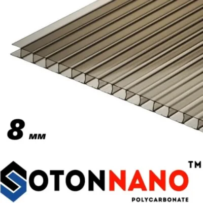 Полікарбонат SOTON NANO (6000*2100) 8мм бронза
