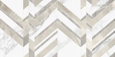 Плитка Golden Tile Marmo Bianco білий Шеврон (G70151) 1 сорт 30*60