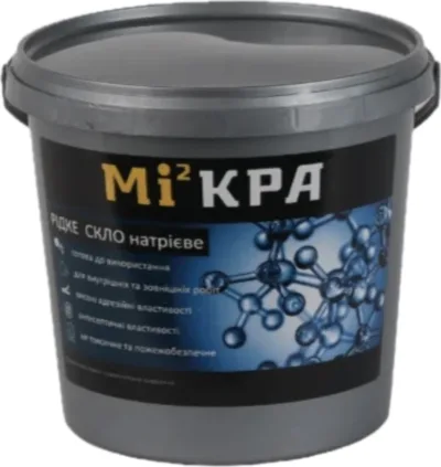 Рідке скло натрієве МІКРА 2,6кг